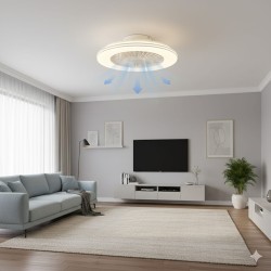 Lustra LED 48W + 15W CCT Dimabila cu Telecomanda si Ventilator ERSTE