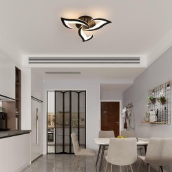 Lustra LED 54W 3 Functii Neagra Dimabila cu Telecomanda LZ16801-3
