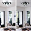Lustra LED 54W 3 Functii Neagra Dimabila cu Telecomanda LZ16801-3