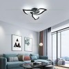 Lustra LED 54W 3 Functii Neagra Dimabila cu Telecomanda LZ16801-3