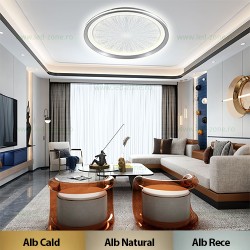 Lustra LED 55W 3 Functii Dimabila cu Telecomanda LZ1896-2