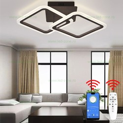Lustra LED 52W 3 Functii Dimabila cu Telecomanda sau Telefon LZ3374-1+1