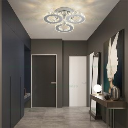 Lustra LED 60W Dimabila 3 Functii cu Telecomanda Cristal LZ8080-3