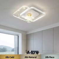 LUSTRE LED, Black Friday - Lustra LED 63W 3 Functii cu Telecomanda LZ8679-450, LED-Zone.ro