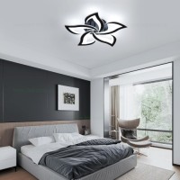 LUSTRE LED, Black Friday - Lustra LED 70W 3 Functii Neagra Dimabila cu Telecomanda LZ5102/16801-5, LED-Zone.ro