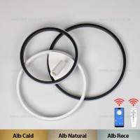 LUSTRE LED, Black Friday - Lustra LED 73W 3 Functii Dimabila cu Telecomanda sau Telefon LZ75L402, LED-Zone.ro