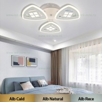 LUSTRE LED, Black Friday - Lustra LED 74W 3 Functii Dimabila cu Telecomanda LZG16993-3, LED-Zone.ro