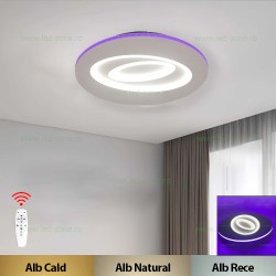 Lustra LED 74W 3 Functii Dimabila Telecomanda LZ1239+RGB