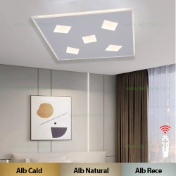 Lustra LED 76W 3 Functii Dimabila cu Telecomanda LZ71142-5