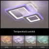 Lustra LED 79W 3 Functii RGB Smart Dimabila cu Telecomanda LZG9227-1+1 