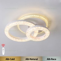 LUSTRE LED, Black Friday - Lustra LED 80W 3 Functii Dimabila cu Telecomanda T8003, LED-Zone.ro