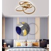 Lustra LED 84W Neagra 3 Functii Dimabila cu Telecomanda LZ3817-3