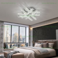 LUSTRE LED, Black Friday - Lustra LED 84W Dimabila 3 Functii cu Telecomanda Cristal LZ1105-6, LED-Zone.ro