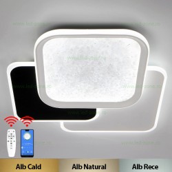 Lustra LED 88W 3 Functii Dimabila cu Telecomanda sau Telefon LZ75L377