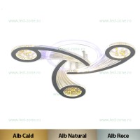 LUSTRE LED, Black Friday - Lustra LED 90W 3 Functii cu Telecomanda LZM398-3 RGB, LED-Zone.ro