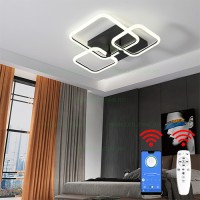 LUSTRE LED, Black Friday - Lustra LED 90W 3 Functii Dimabila cu Telecomanda sau Telefon LZ6881-3, LED-Zone.ro