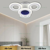 LUSTRE LED, Black Friday - Lustra LED 92W 3 Functii cu Telecomanda LZR9020-3+1, LED-Zone.ro