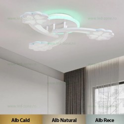 Lustra LED 92W 3 Functii RGB Dimabila cu Telecomanda LZM400-3 RGB