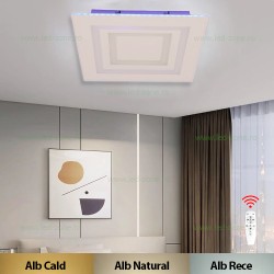 Lustra LED 96W 3 Functii Dimabila cu Telecomanda LZ1180SS-RGB
