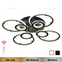 LUSTRE LED, Black Friday - Lustra LED 96W 3 Functii Dimabila cu Telecomanda LZ75L048, LED-Zone.ro