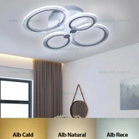 LUSTRE LED, Black Friday - Lustra LED 96W 3 Functii Dimabila cu Telecomanda LZ8855-4, LED-Zone.ro