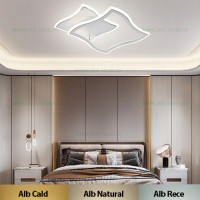 LUSTRE LED, Black Friday - Lustra LED 96W 3 Functii Dimabila cu Telecomanda LZG3513-1, LED-Zone.ro