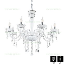 Candelabru 8 Socluri E14 Carpento LZ39114