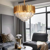 CANDELABRE, Candelabru 8 Socluri E27 Auriu LZ339-500, LED-Zone.ro