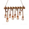 Lustra Rustic Bambus 8 Socluri E27 