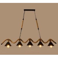LUSTRE LED, Lustra Rustic Industrial 5 Socluri E27 LZ1080-5, LED-Zone.ro