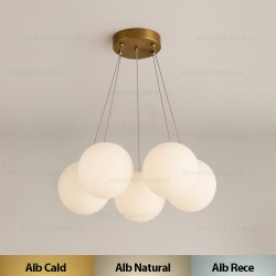 Lustra 5 Socluri E27 3 Functii LZ8847-5