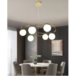 Lustra 6 Socluri Auriu E27 LZ6806-6
