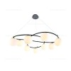 Lustra 9 Socluri Negru E27 LZ6806-9