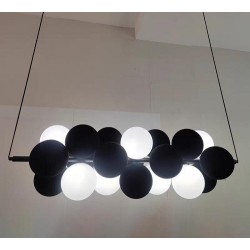 Lustra 18 Socluri G9 LZ9029-18 Negru
