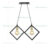 Lustra 2 Socluri Vintage E27 LZ203-2 Oferte speciale, Black Friday - Lustra 2 Socluri Vintage E27 LZ203-2, LED-Zone.ro