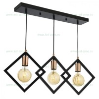 Lustra 3 Socluri Vintage E27 LZ204-3 Oferte speciale, Black Friday - Lustra 3 Socluri Vintage E27 LZ204-3, LED-Zone.ro