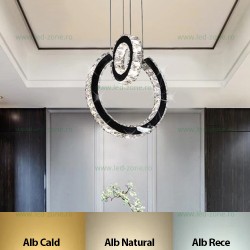 Lustra LED 102W Dimabila 3 Functii cu Telecomanda Cristal LZ8236