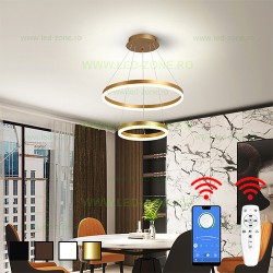 Lustra LED 102W Dimabila 3 Functii cu Telecomanda sau Telefon LZ5205-2