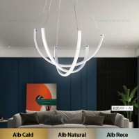 LUSTRE LED, Black Friday - Lustra LED 122W Dimabila 3 Functii cu Telecomanda LZSE-P1065, LED-Zone.ro