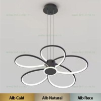 LUSTRE LED SUSPENDATE, Black Friday - Lustra LED 140W 3 Functii Dimabila cu Telecomanda LZG3864, LED-Zone.ro