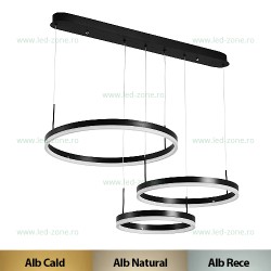 Lustra LED 160W 3 Segmente Dimabila cu Telecomanda LZC23022-3