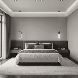 Lustra LED 18W 3 Functii LZ408A-1 Neagra