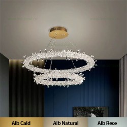 Lustra LED 200W Dimabila 3 Functii cu Telecomanda LZG23531-400+600