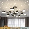 Lustra LED 208W 3 Functii cu Telecomanda LZR9080-6+6+1