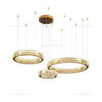 LUSTRE LED SUSPENDATE, Black Friday - Lustra LED 240W Dimabila 3 Functii cu Telecomanda Cristal LZLT302, LED-Zone.ro