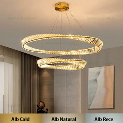 Lustra LED 252W Dimabila 3 Functii cu Telecomanda LZG3933-400+600