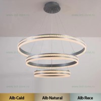 LUSTRE LED, Lustra LED 280W Dimabila 3 Functii cu Telecomanda LZ9868-3, LED-Zone.ro