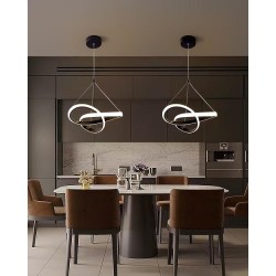 Lustra LED 28W 3 Functii Neagra LZ9331