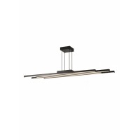 LUSTRE LED, Black Friday - Lustra LED 74W 3 Functii Neagra cu Telecomanda LZ4038, LED-Zone.ro