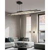 Lustra LED 74W 3 Functii Neagra cu Telecomanda LZ4038